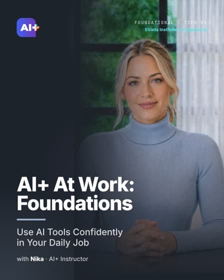 AI+ At Work: Foundations — course cover
