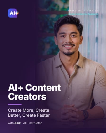 AI+ Content Creators — course cover