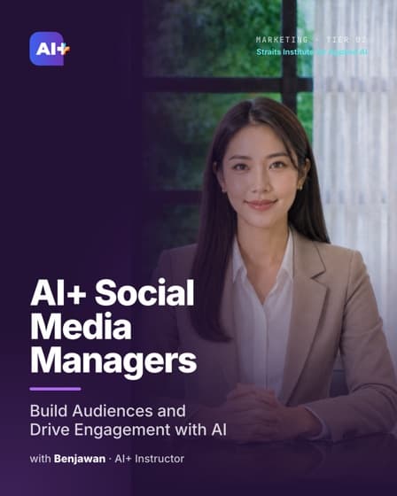 AI+ Social Media Managers — course cover