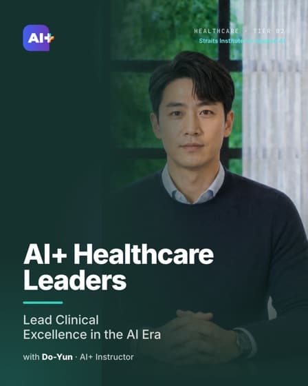 AI+ Healthcare Leaders — course cover