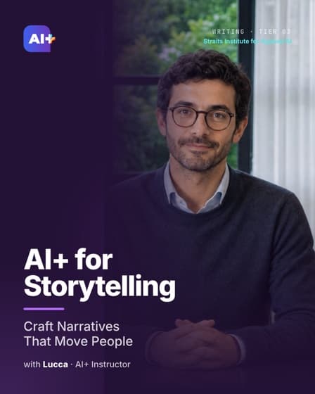 AI+ for Storytelling — course cover