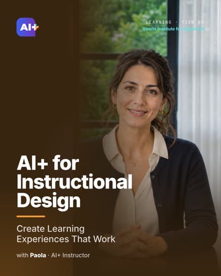 AI+ for Instructional Design — course cover