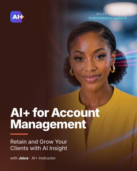 AI+ for Account Management — course cover