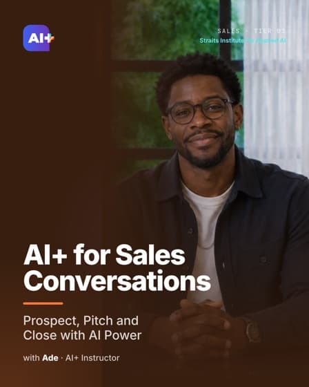 AI+ for Sales Conversations — course cover