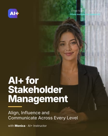 AI+ for Stakeholder Management — course cover