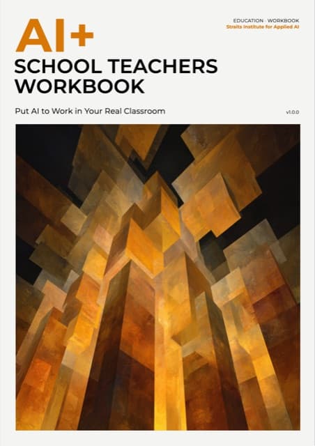 AI+ School Teachers Workbook — front cover