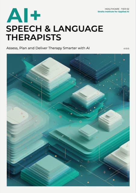 AI+ Speech & Language Therapists — front cover