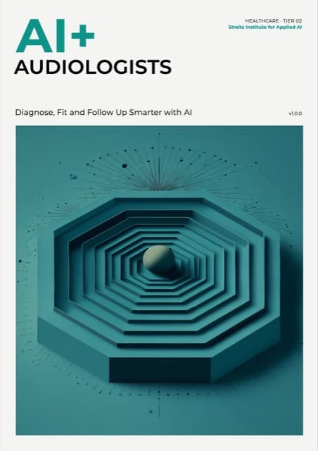 AI+ Audiologists — front cover