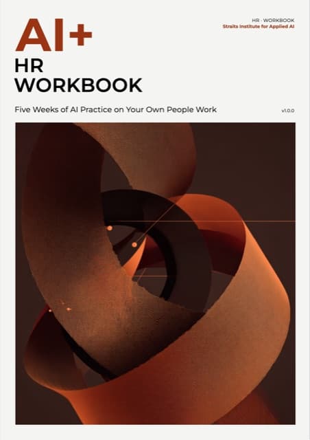 AI+ HR Workbook — front cover