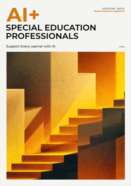 AI+ Special Education Professionals — front cover