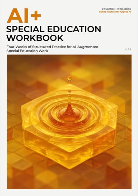 AI+ Special Education Workbook — front cover