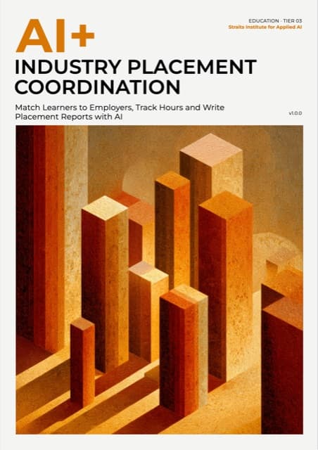 AI+ Industry Placement Coordination — front cover
