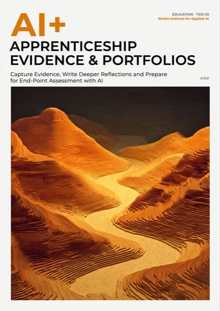 AI+ Apprenticeship Evidence & Portfolios — front cover