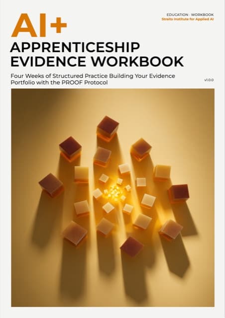 AI+ Apprenticeship Evidence Workbook — front cover