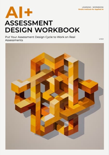 AI+ Assessment Design Workbook — front cover