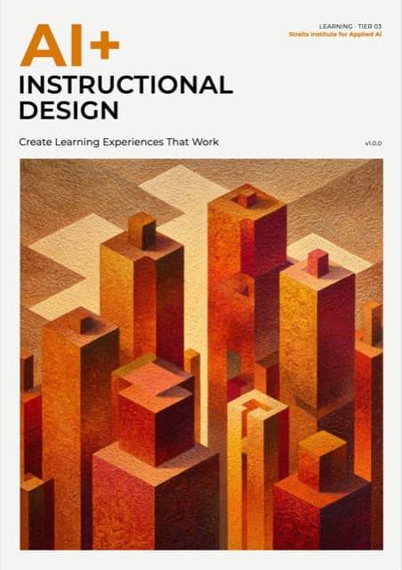 AI+ Instructional Design — front cover