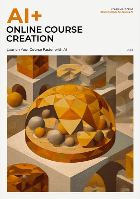 AI+ Online Course Creation — front cover