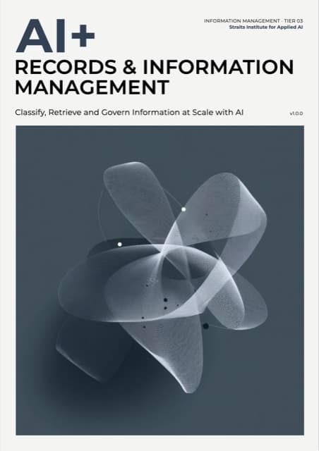 AI+ Records & Information Management — front cover