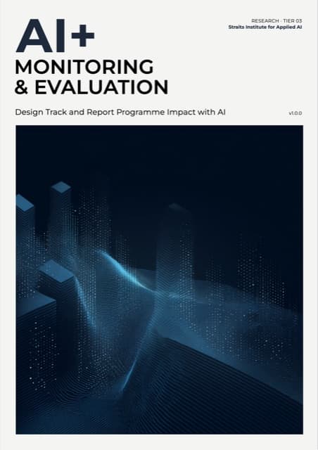 AI+ Monitoring & Evaluation — front cover