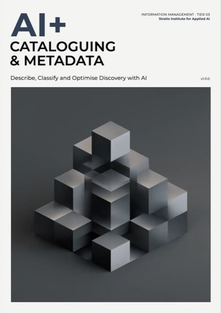 AI+ Cataloguing & Metadata — front cover